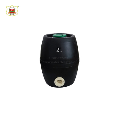 鼓型全塑双层啤酒保鲜桶2L