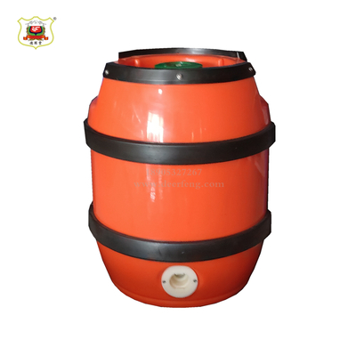 鼓型全塑双层啤酒保鲜桶5L