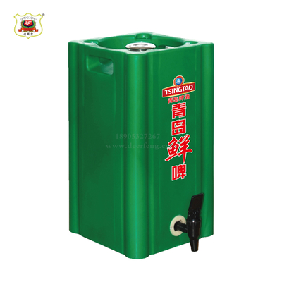 方形内钢外塑双层啤酒保鲜桶5L