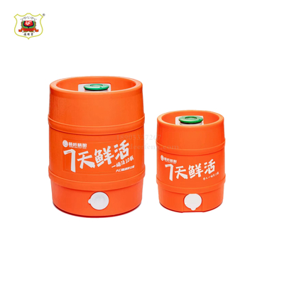 圆形木纹全塑双层啤酒保鲜桶2L5L