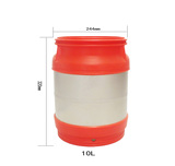 塑料圈不銹鋼扎啤桶10L