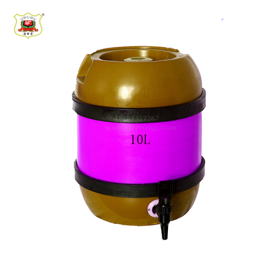 圆型全塑双层啤酒保鲜桶10L