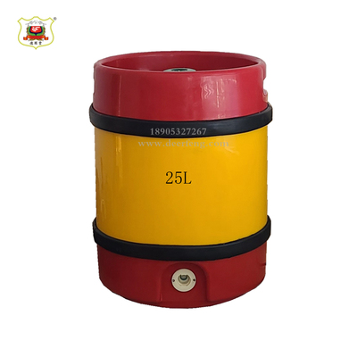 柱形全塑双层卡瓦斯保鲜桶饮料保鲜桶25L