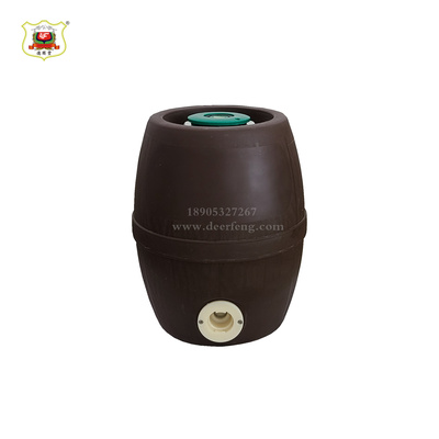 鼓型全塑双层啤酒保鲜桶2L