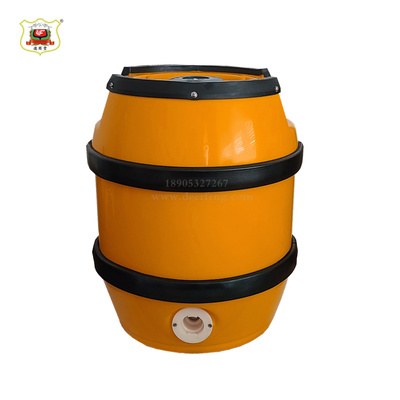 鼓型全塑双层啤酒保鲜桶5L