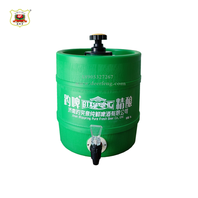 圆形木纹全塑双层啤酒保鲜桶3L