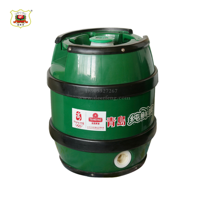 鼓型全塑双层啤酒保鲜桶5L