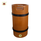美标全塑木纹双层啤酒保鲜桶10L