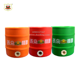 圆形木纹全塑双层啤酒保鲜桶3L