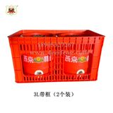 圆形木纹全塑双层啤酒保鲜桶3L