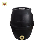 鼓型内钢外塑双层啤酒保鲜桶5L