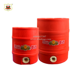 圆形木纹全塑双层啤酒保鲜桶2L5L